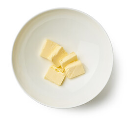 butter pieces in a bowl
