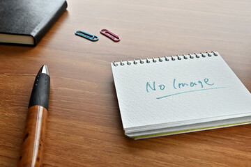 There is a sketch book with the word No Image.