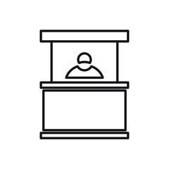 promo stand icons symbol vector elements for infographic web