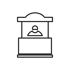 promo stand icons symbol vector elements for infographic web