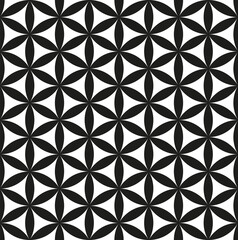 Seamless abstract geometric circle intersect pattern