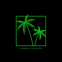Obraz premium Palm tree graphic design image
