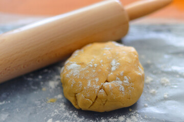 Fototapeta na wymiar Dough for Baking