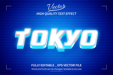 Tokyo 3d text style effect