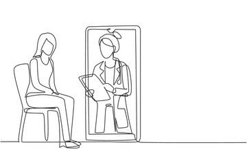 Single continuous line drawing