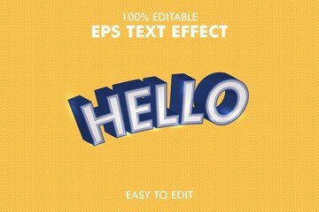 Easy Editable 3D Text Effect Addon EPS File 