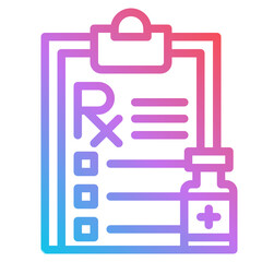 prescription gradient icon