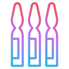 ampoule gradient icon