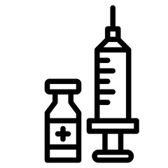 vaccine line icon