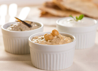 antepasto Arabe Homus Babaganuche coalhada