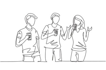 Single one line drawing