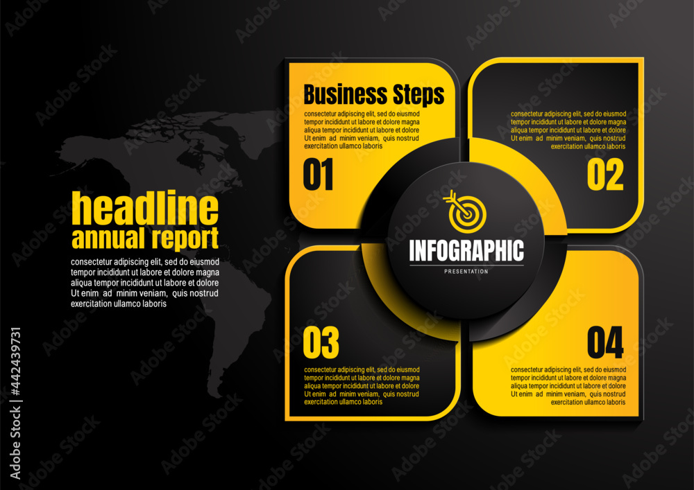 Canvas Prints infographics business, process chart design template for presentation, abstract timeline elements.