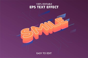 Easy Editable 3D Text Effect Addon EPS File 