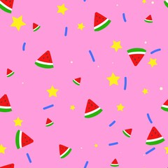 수박 패턴 배경지, watermelon pattern