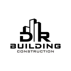 Building Construction Real Estate logo initials DR