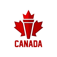 154 Canada. Happy Canada Day. 1st July 2021. National Day of Canada 1867. Logo Vector Illustration. Banner and Greeting Design. Eps 10.