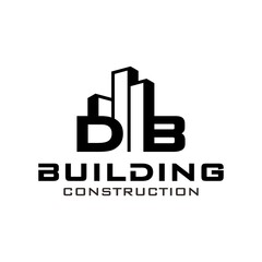 Building Construction Real Estate logo initials DB
