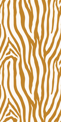 Zebra monochrome seamless pattern. Vector animal skin print. Fashion stylish organic texture.