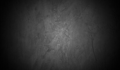 Old wall texture cement dark black gray  background abstract grey color design are light with white gradient background.