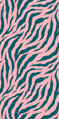 Zebra kleurrijk naadloos patroon. Vector dierenhuid afdrukken. Mode stijlvolle organische textuur.