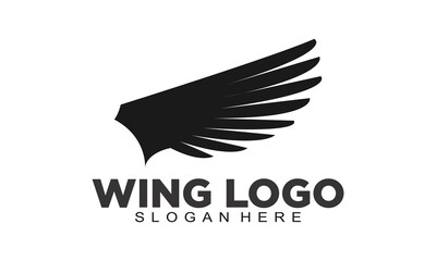 Flying bird wing logo