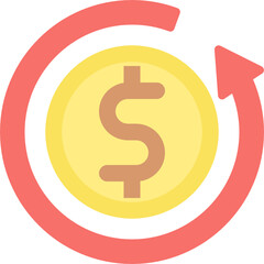 refund policy flat icon