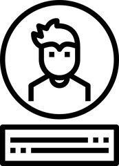 my account outline icon