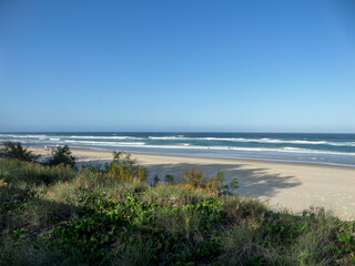 Beach in the late afternoon