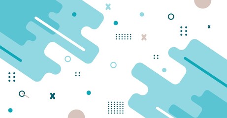 Flat color geometic background asbstract