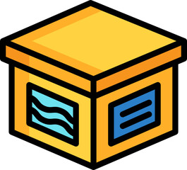 packaging color outline icon