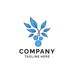 Nature, leaf, science modern clean logo design