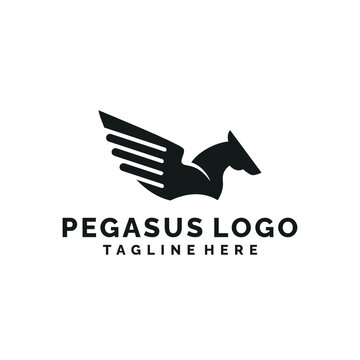 Pegasus logo design vector company brand identity