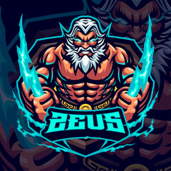 Zeus Mascot Logo Template