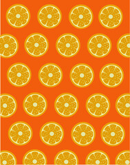 seamless pattern with oranges