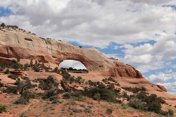 Fototapeta premium Wilson Arch Located Between Moab and Monticello, Utah