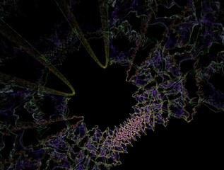 Imaginatory fractal background generated Image