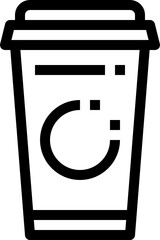 paper cup outline icon