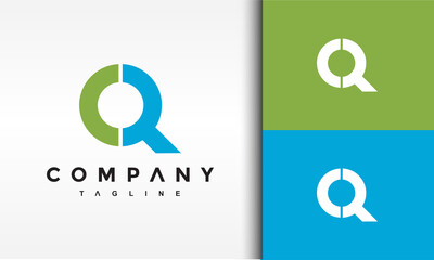 monogram letter CQ logo