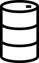 barrel outline icon