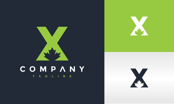 letter X maple logo