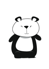 Naklejka premium Panda