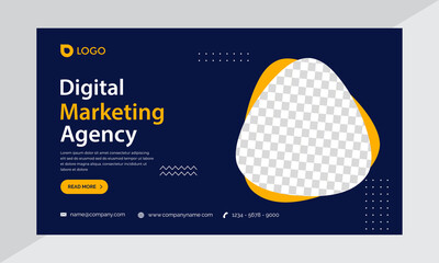 digital marketing social media post, business marketing banner design