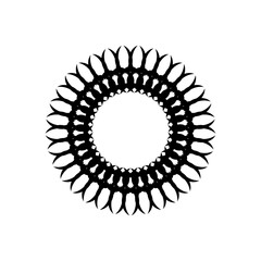 Vintage round ornament. Decorative round ornaments. Unusual flower shape. Oriental vector, Patterns of anti-stress therapy. Weaving design elements. Yoga logos vector.