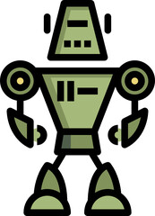 robot color outline icon