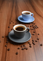 hot America espresso black coffee kopi-o drink in beautiful small cup hot coffee beverage menu