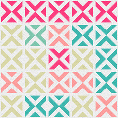 Abstract Geometric Pattern generative computational art illustration