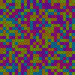 Abstract Geometric Pattern generative computational art illustration