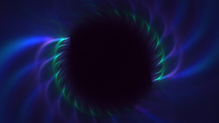 3D rendering abstract circle light background