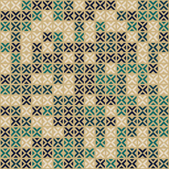 Abstract Geometric Pattern generative computational art illustration