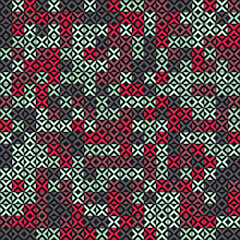 Abstract Geometric Pattern generative computational art illustration